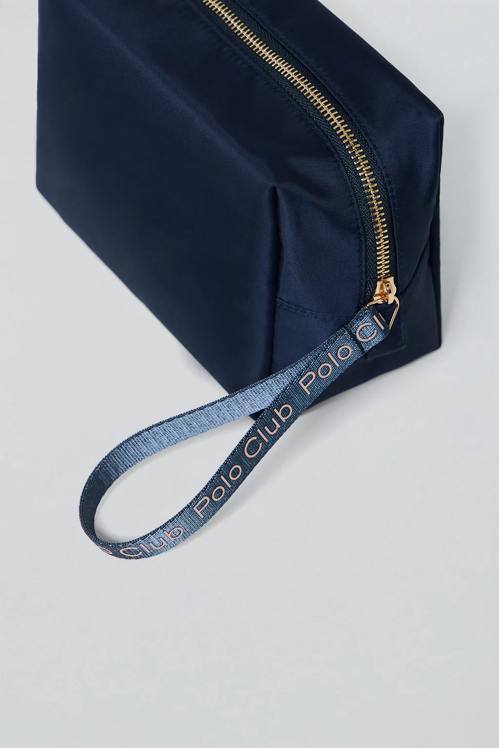 Navy-blue and pink washbag Eden with Polo Club details - Image 3