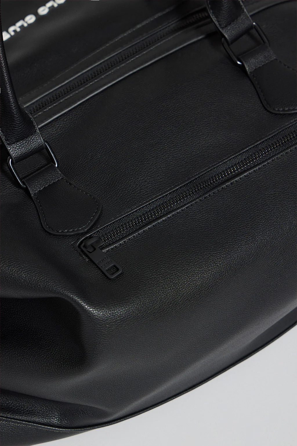 Black bag Kent with zip and Polo Club details - Image 4