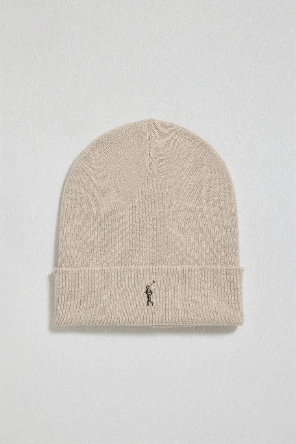 Beige Vinny beanie with embroidered logo Rigby Go - Image 4