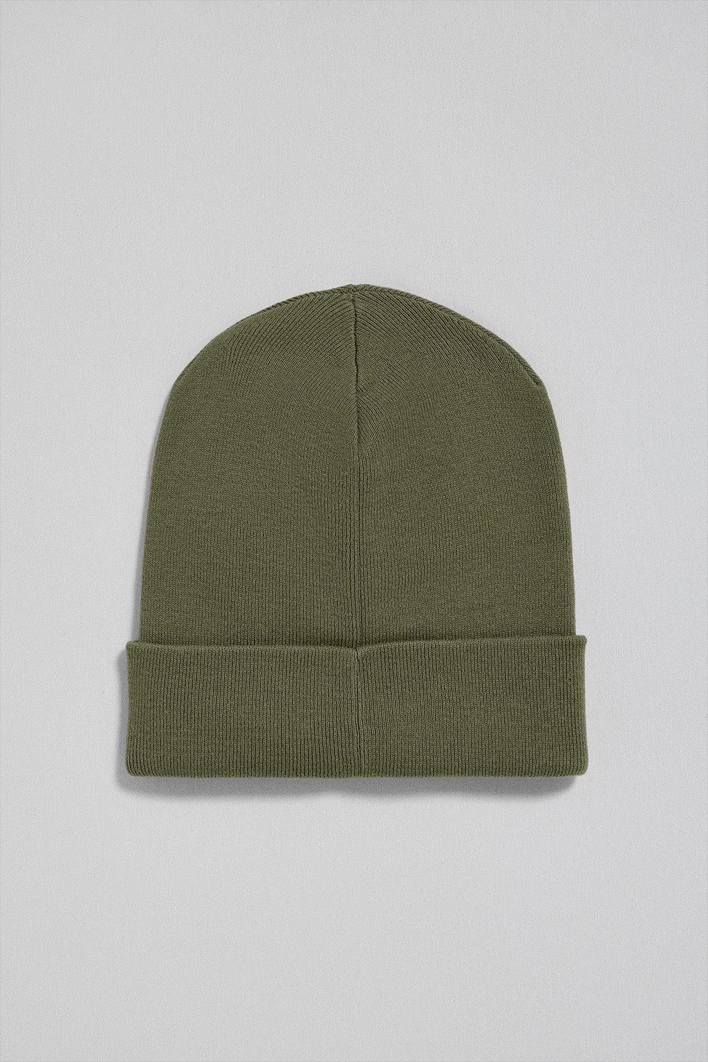 Military green Vinny beanie with embroidered logo Rigby Go - Image 3