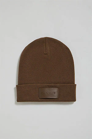 Brown Vito beanie with Polo Club label detail - Image 5