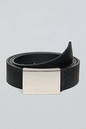 Black belt Bastian with metal buckle and Polo Club engraving - Image 4