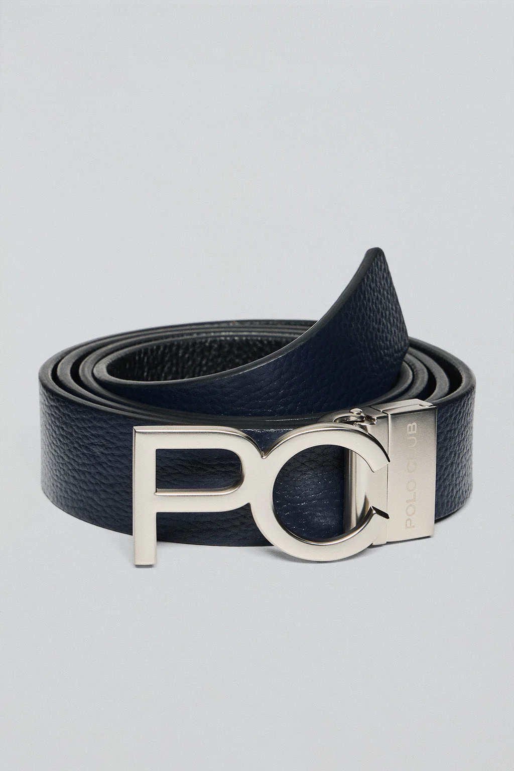 Navy-blue/black reversible belt Bennet with PC buckle - Image 4