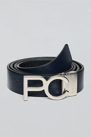 Navy-blue/black reversible belt Bennet with PC buckle - Image 5