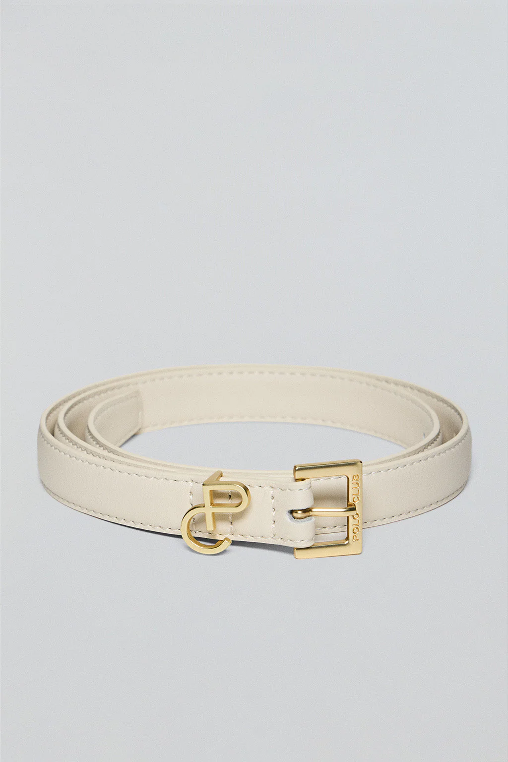 Beige belt Beth with PC monogram detail - Image 3