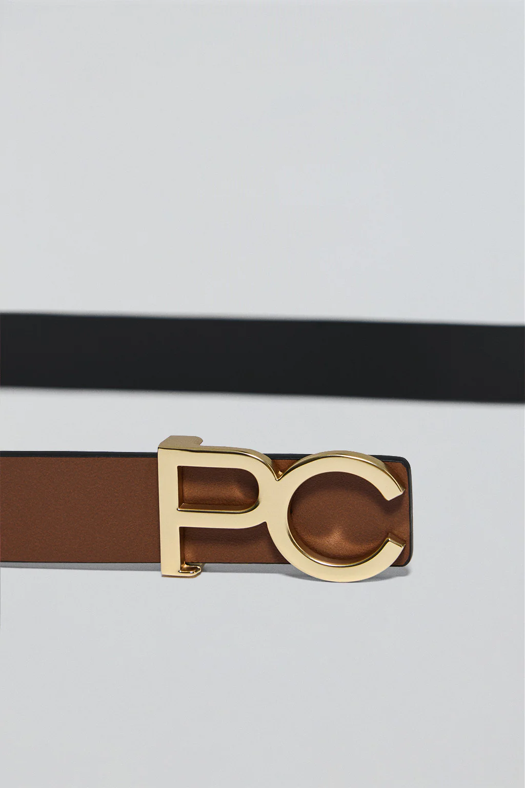 Black/brown reversible belt Blair with PC buckle - Image 4