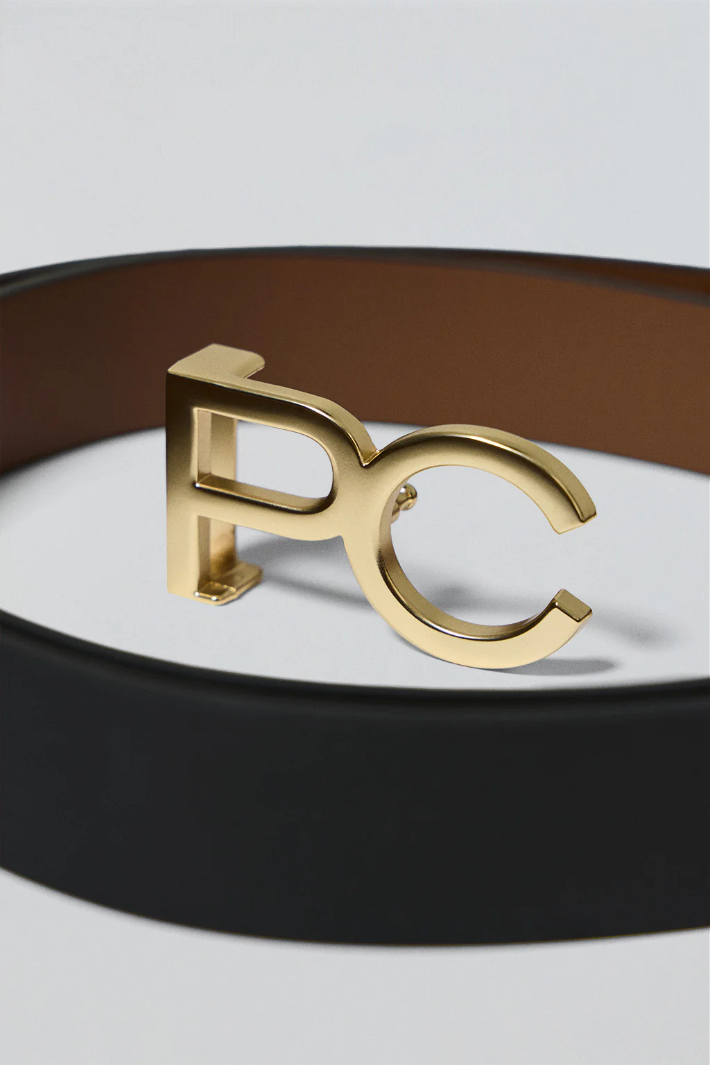 Black/brown reversible belt Blair with PC buckle - Image 5