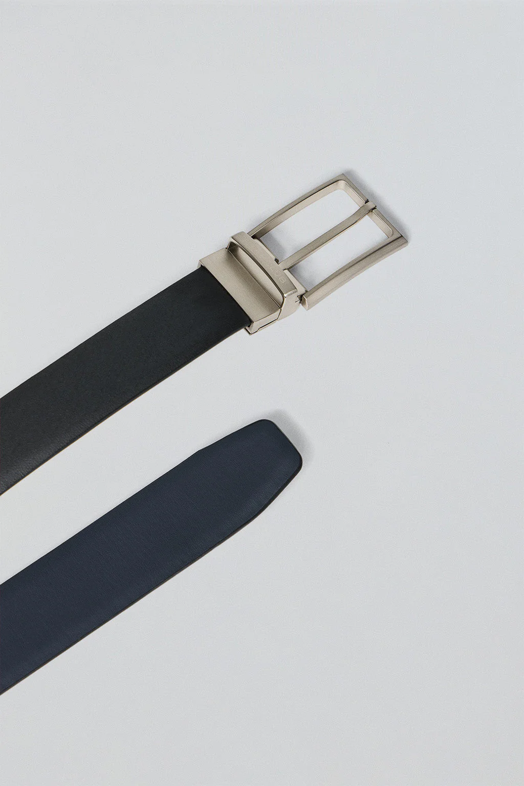 Black/blue classic reversible belt Tyler with Polo Club detail - Image 2