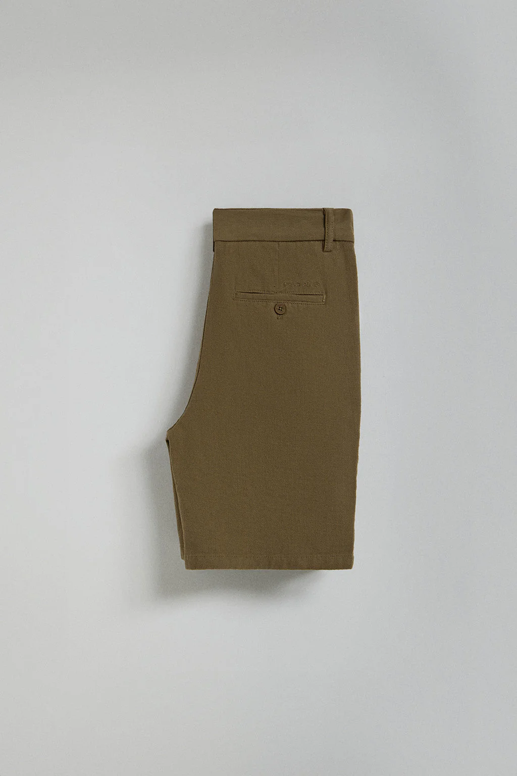 Khaki Bali shorts in linen and cotton with embroidered Polo Club details - Image 7