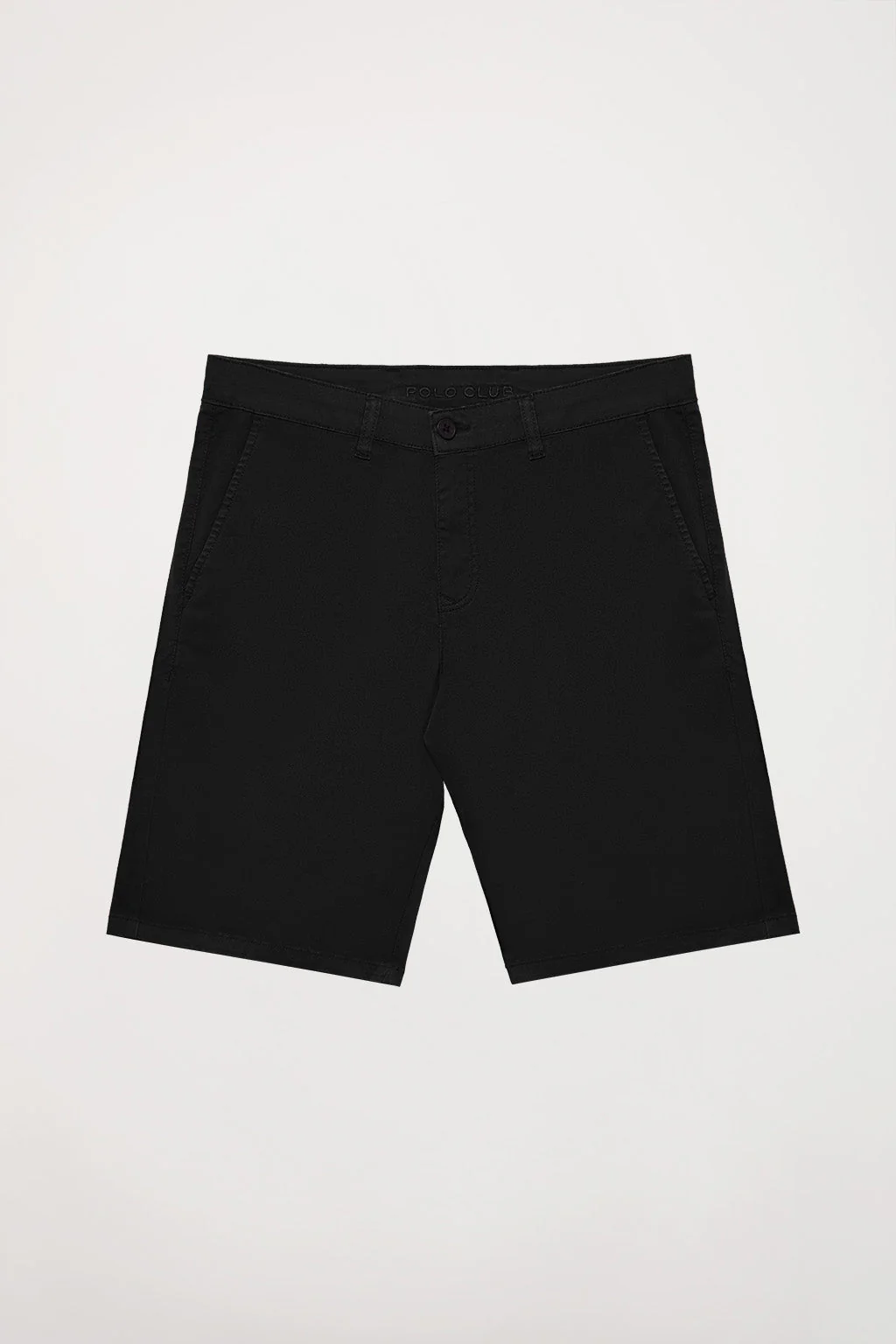 Black relaxed bermuda shorts with embroidered logo - Image 9