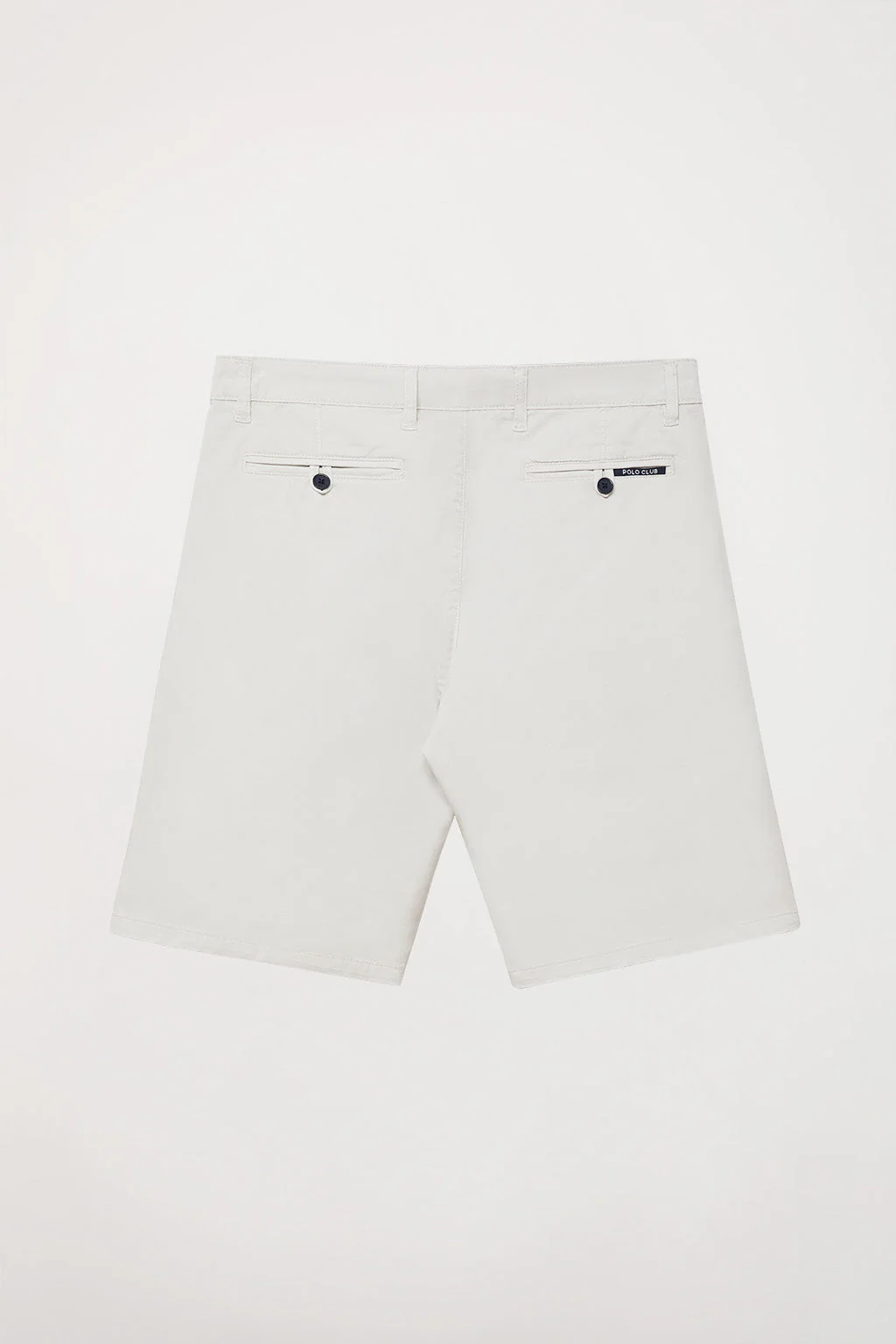 Light-grey relaxed bermuda shorts with embroidered logo - Image 8