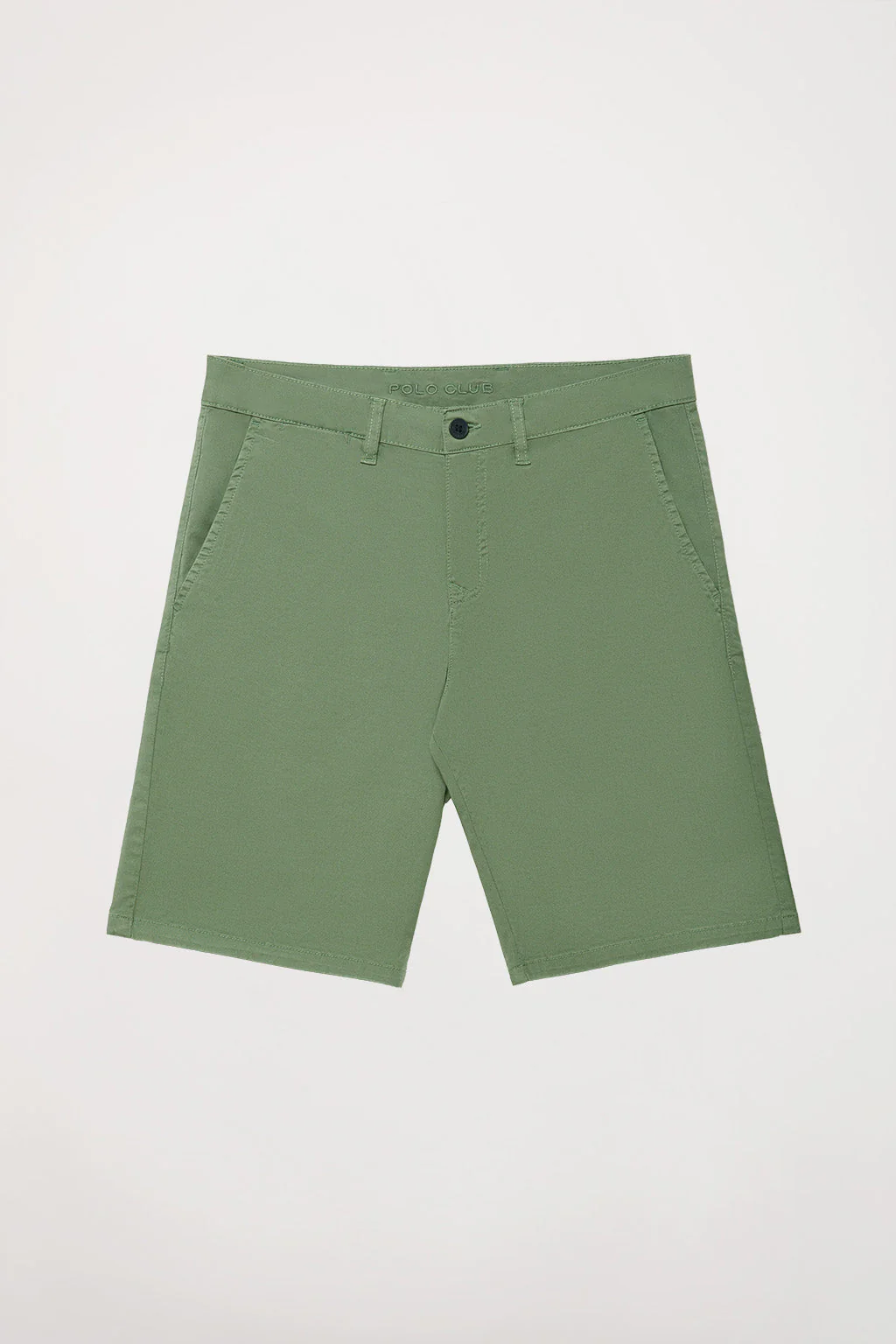 Light-green relaxed bermuda shorts with embroidered logo - Image 9