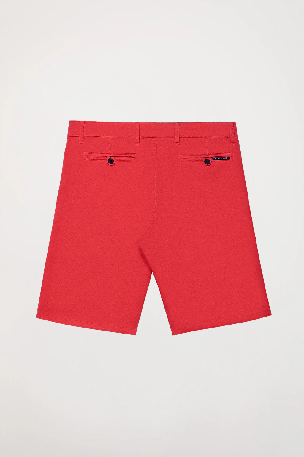 Red relaxed bermuda shorts with embroidered logo - Image 8