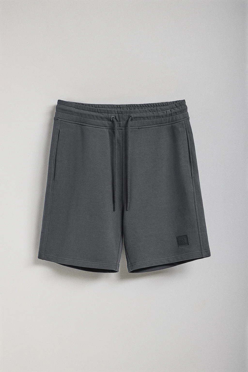Asphalt-grey cotton Jonas Bermuda shorts with relaxed fit and Polo Club rubberised twill patch - Image 9