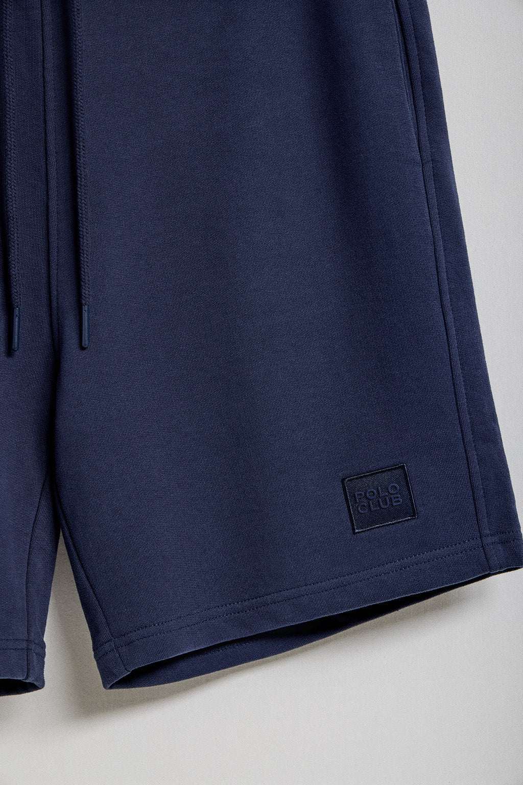 Navy-blue cotton Jonas Bermuda shorts with relaxed fit and Polo Club rubberised twill patch - Image 6