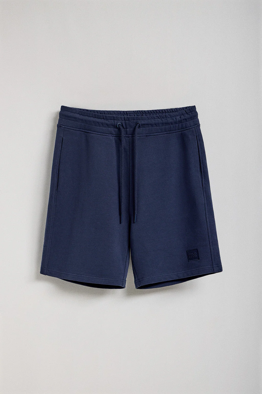 Navy-blue cotton Jonas Bermuda shorts with relaxed fit and Polo Club rubberised twill patch - Image 9
