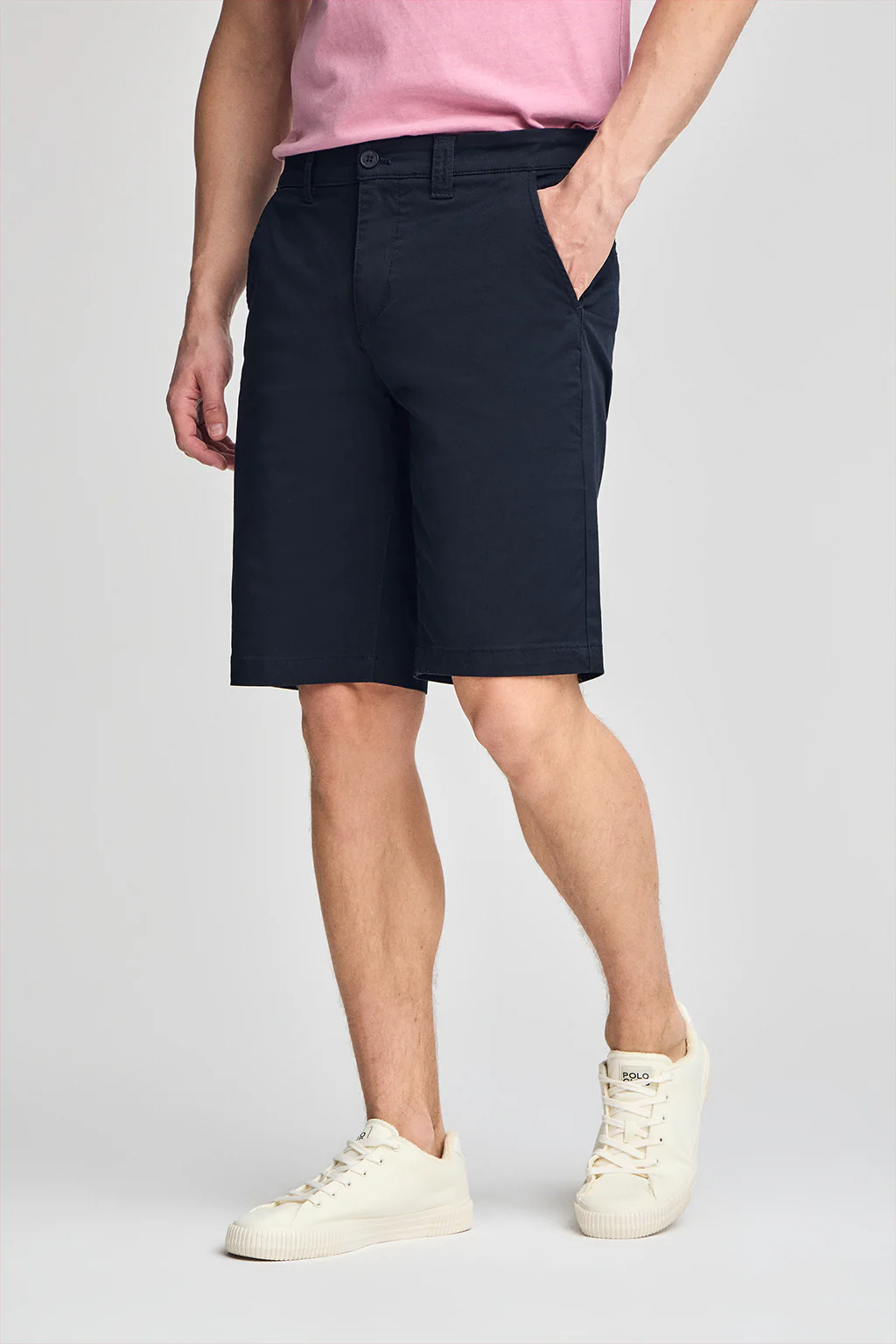 Navy-blue relaxed bermuda shorts with Polo Club details - Image 5