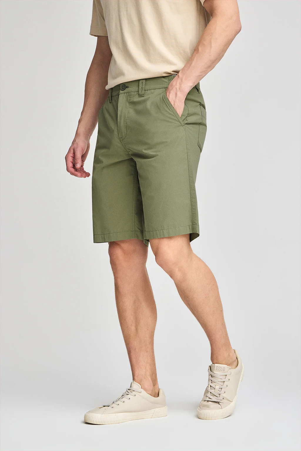 Khaki bermuda shorts San Diego with Polo Club details - Image 5