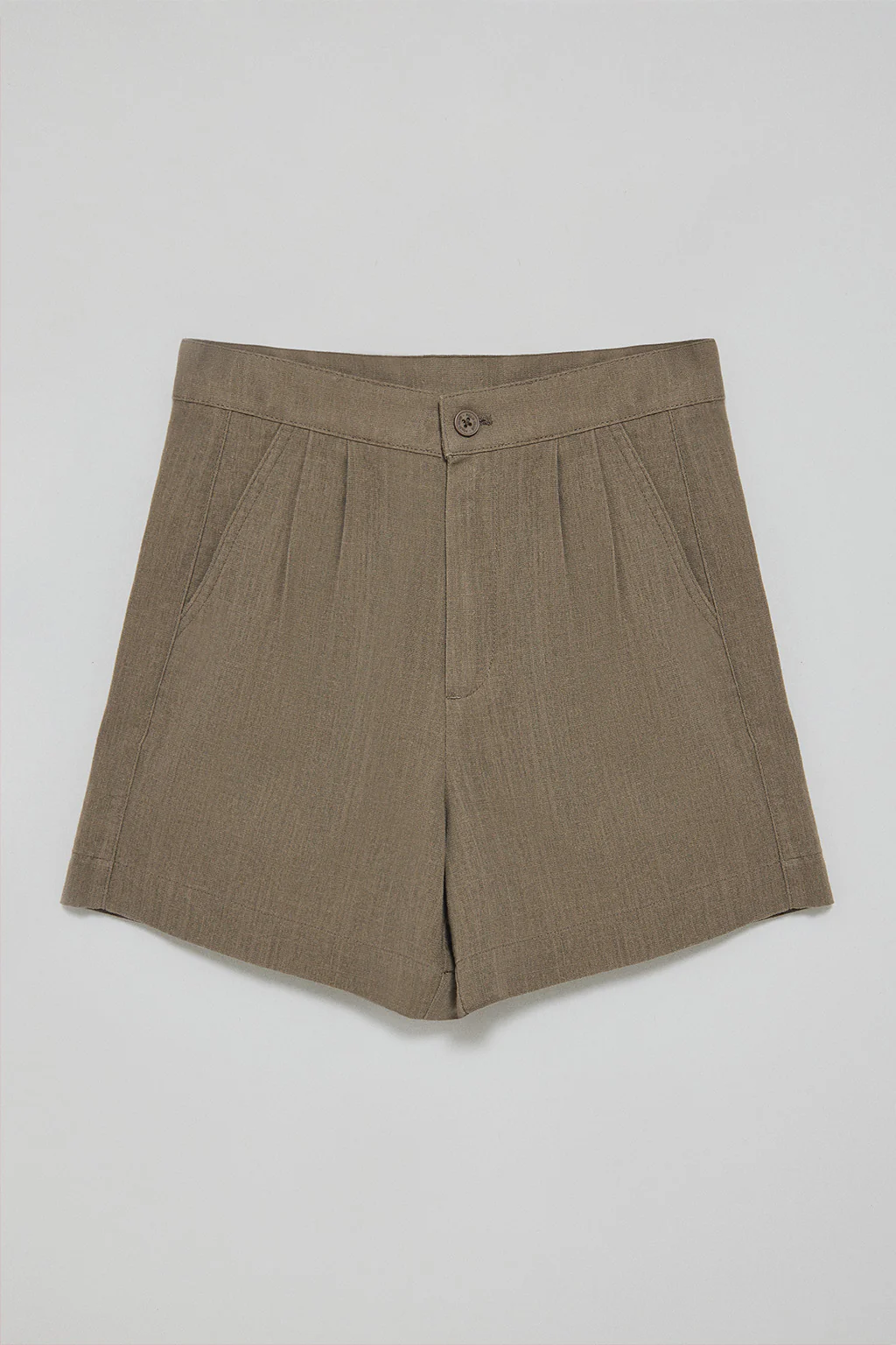 Taupe shorts Soller in linen and cotton with Polo Club detail - Image 5