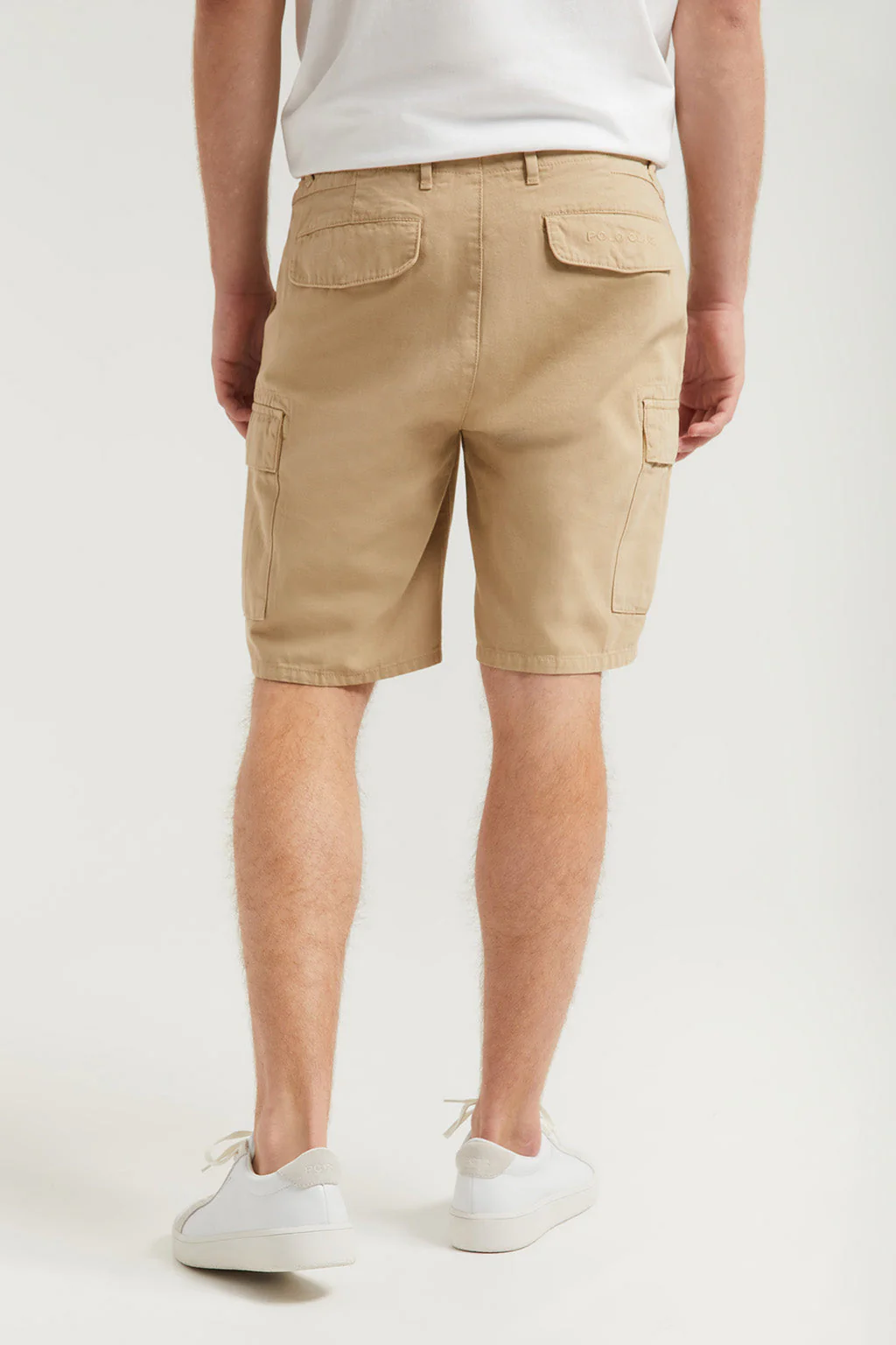 Sandy cargo shorts with embroidered logo - Image 5