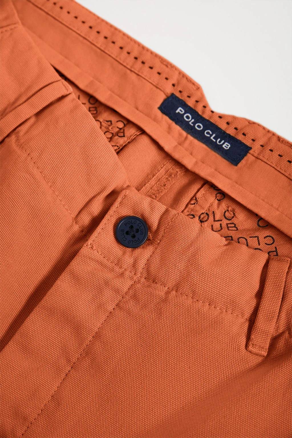 Earth-brown cargo shorts with embroidered logo - Image 6