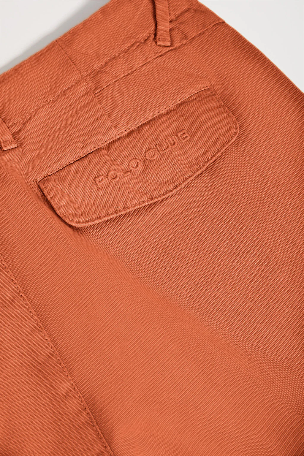 Earth-brown cargo shorts with embroidered logo - Image 8