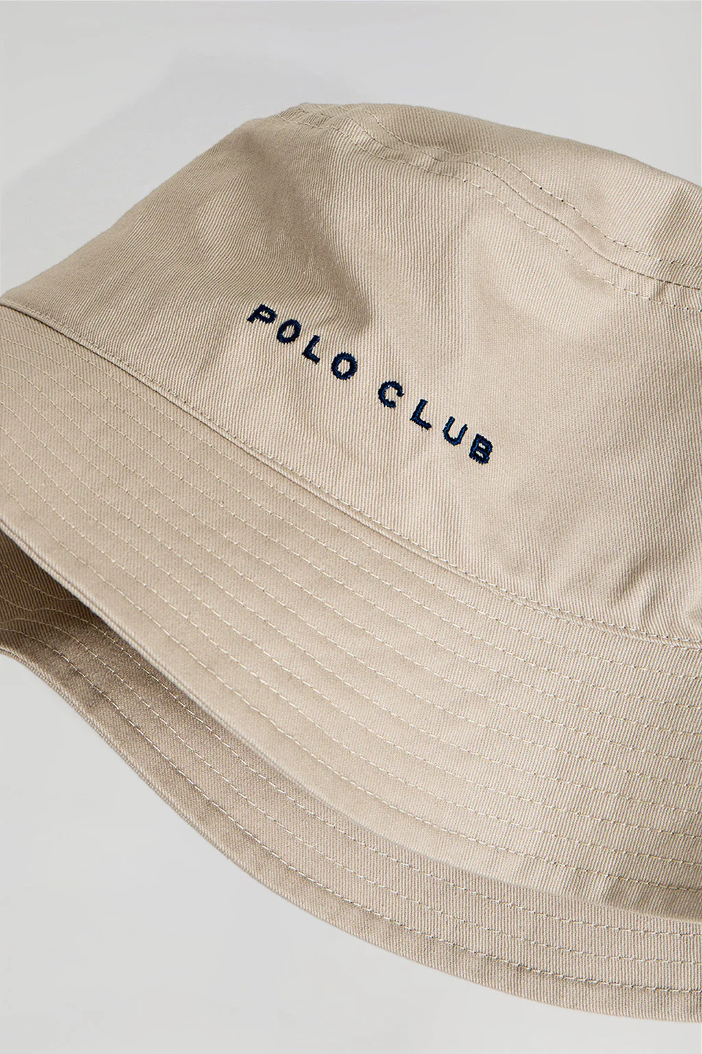 Beige bucket hat with Minimal Polo Club embroidered logo - Image 6