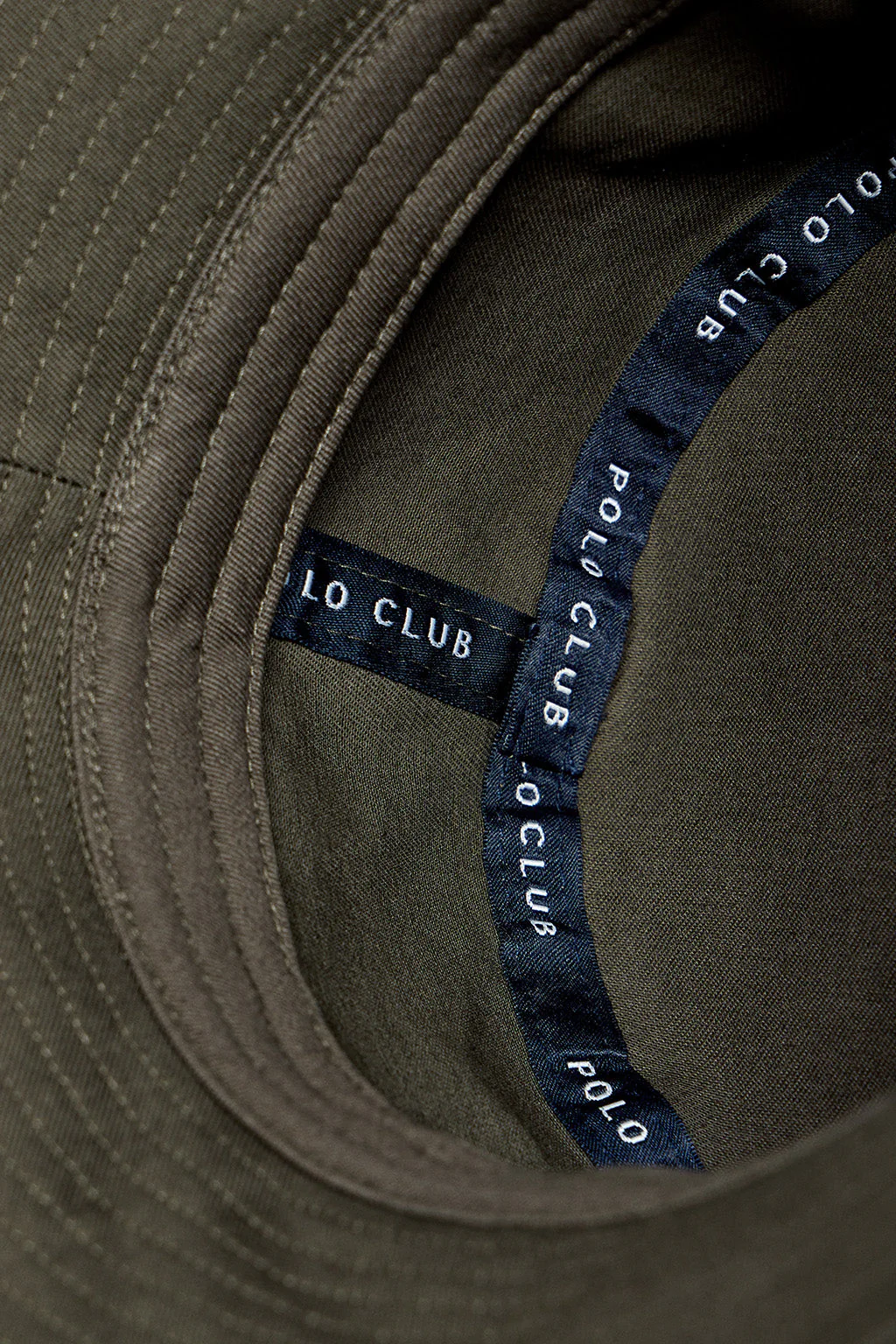 Khaki bucket hat with Minimal Polo Club embroidered logo - Image 4