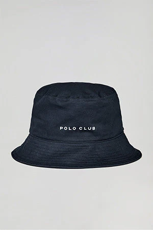 Navy-blue bucket hat with Minimal Polo Club embroidered logo - Image 11