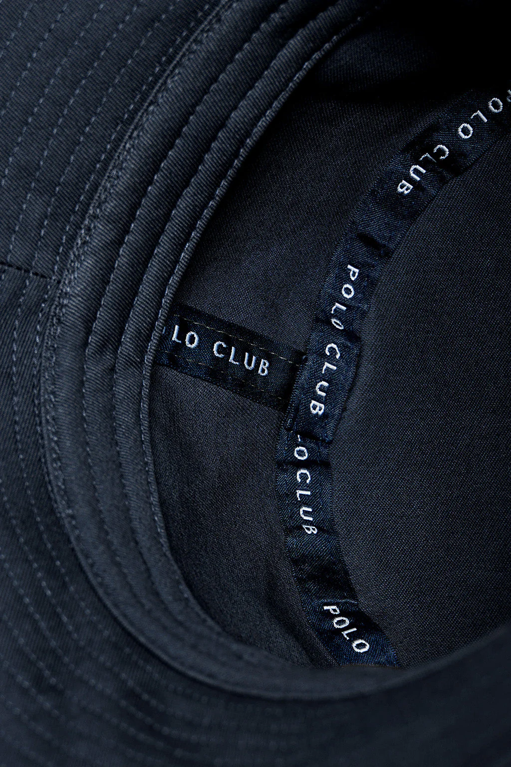 Navy-blue bucket hat with Minimal Polo Club embroidered logo - Image 5