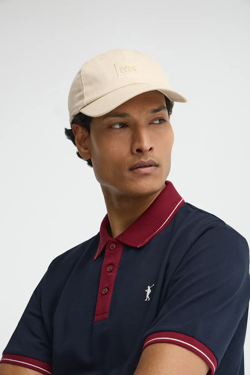 Beige six-panel cap with Polo Club logo - Image 4