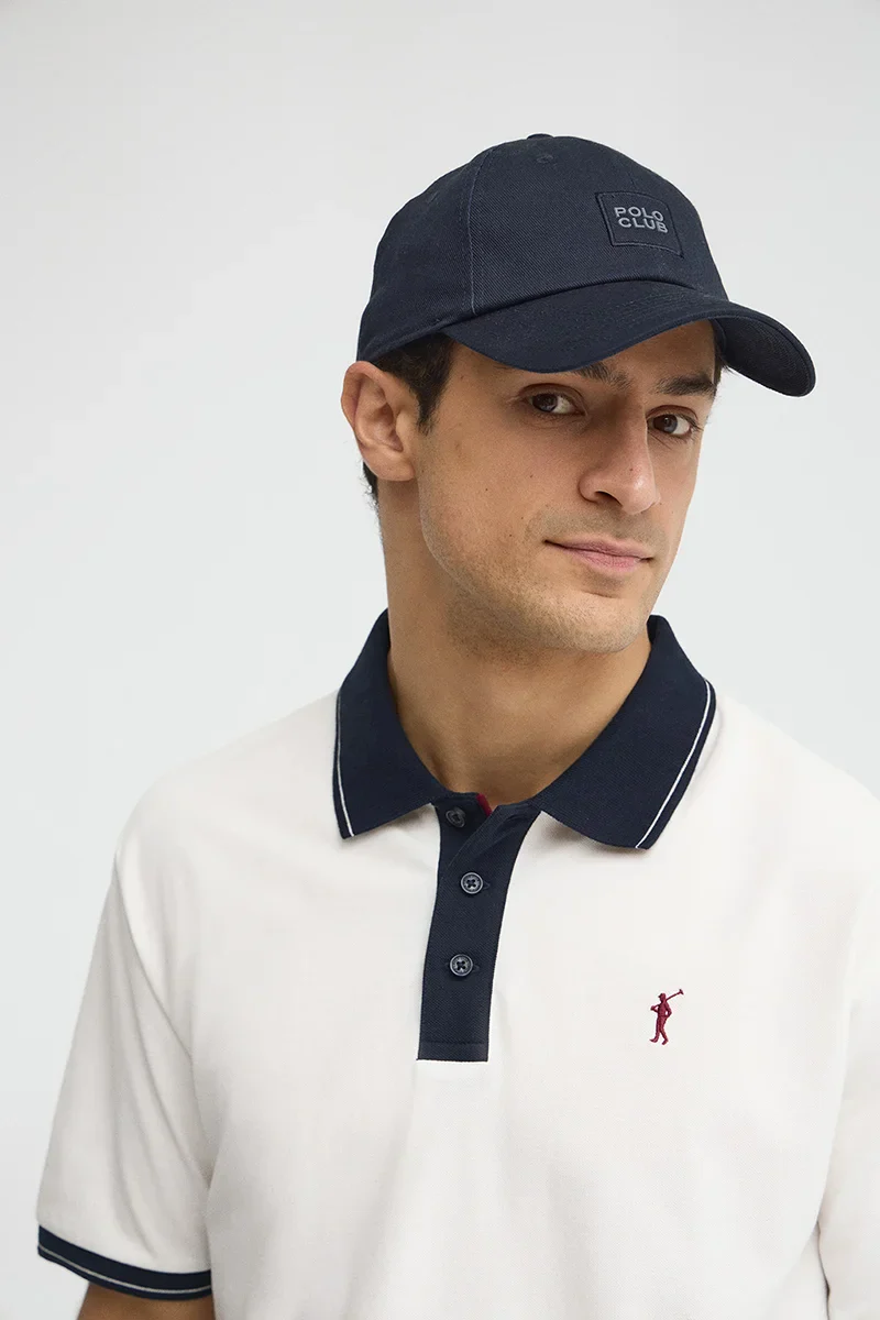Navy-blue six-panel cap with Polo Club logo - Image 4