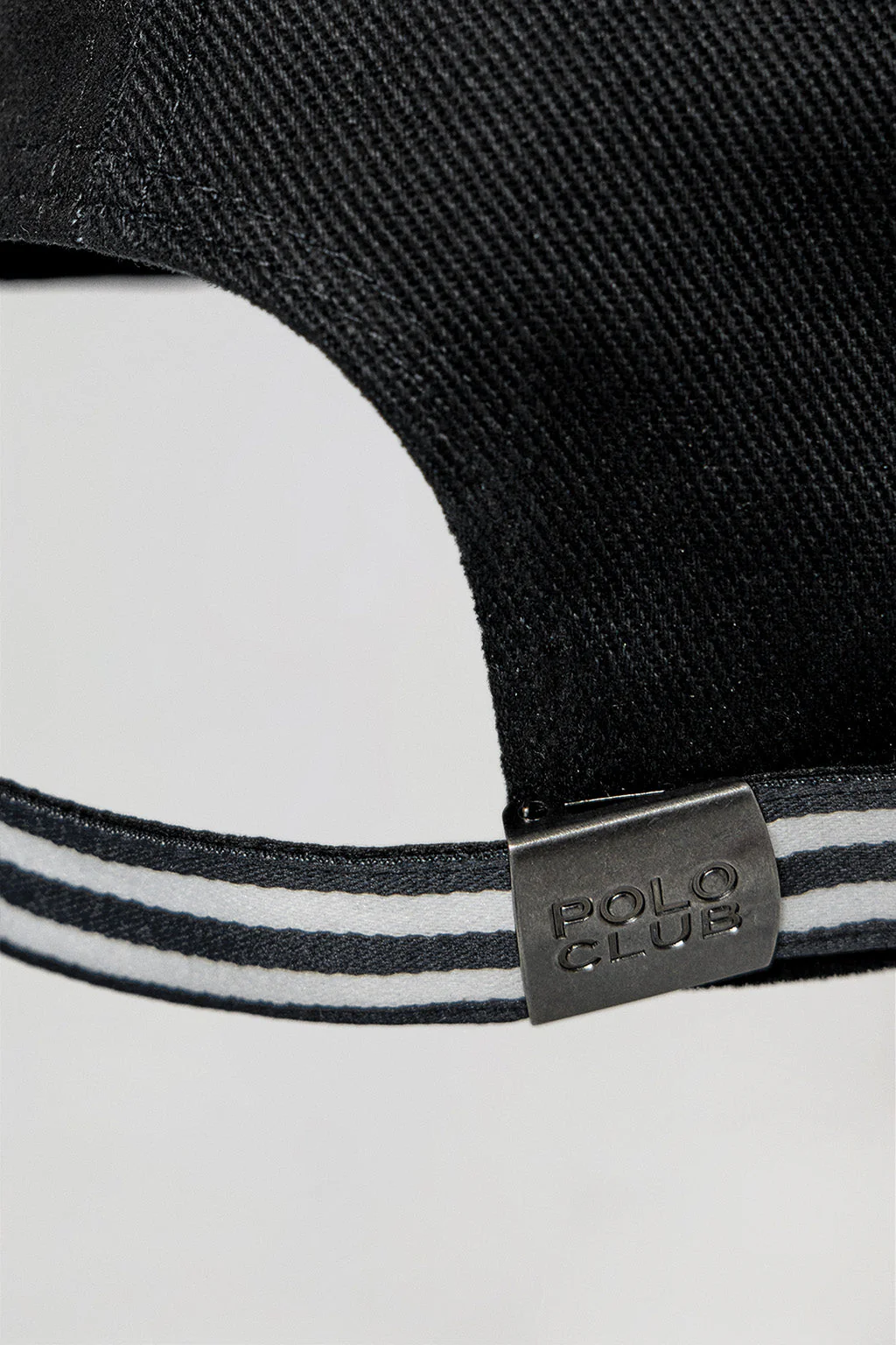 Black cap with Polo Club block rubber patch - Image 3