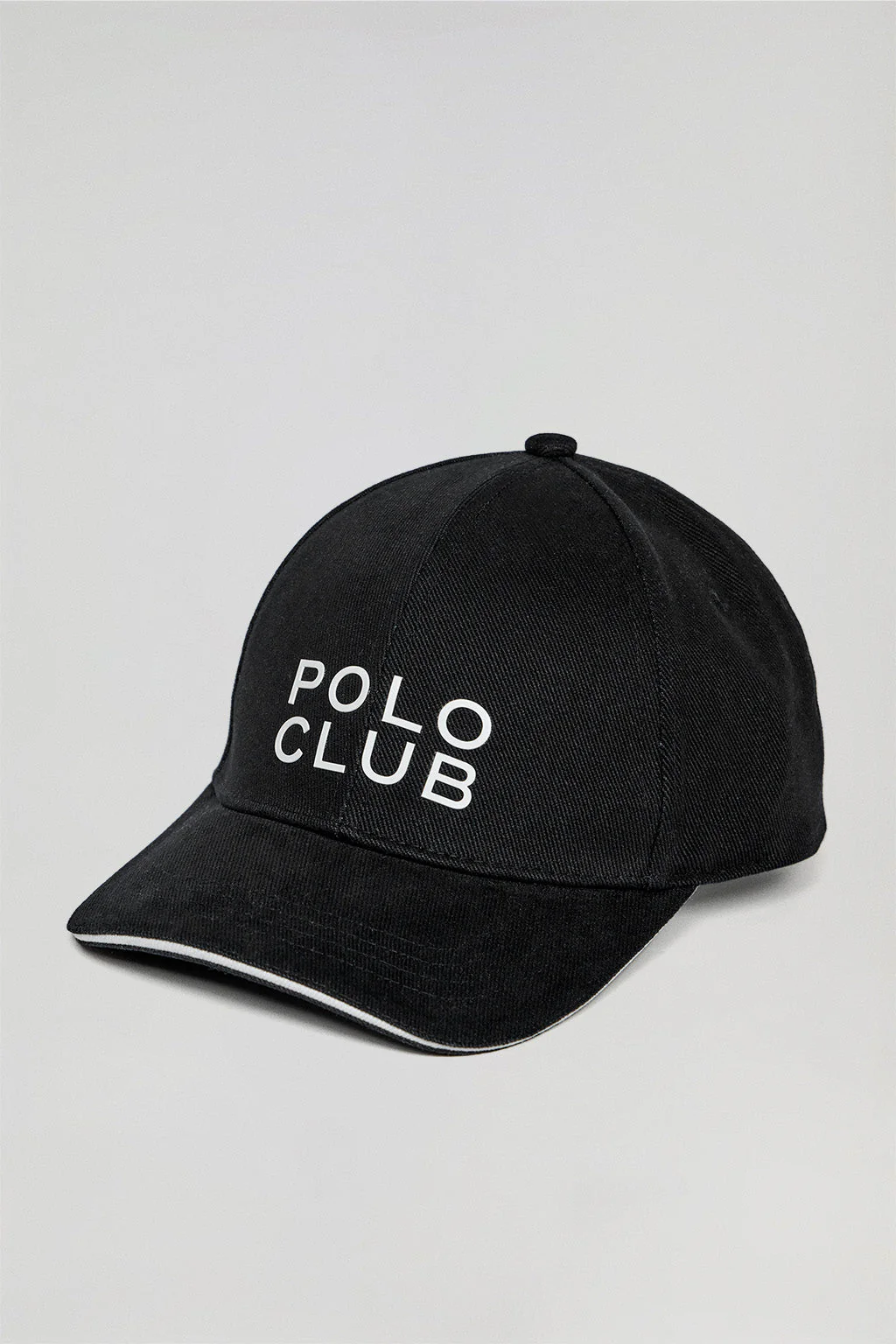 Black cap with Polo Club block rubber patch - Image 5