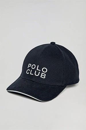 Navy-blue cap with Polo Club block rubber patch - Image 6