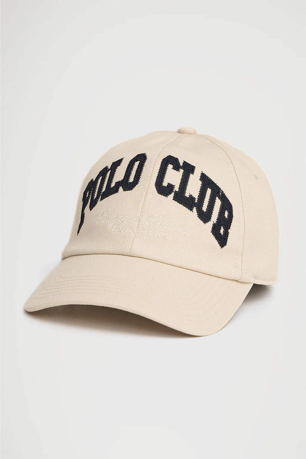 Beige six-panel cap with Polo Club logo - Image 5