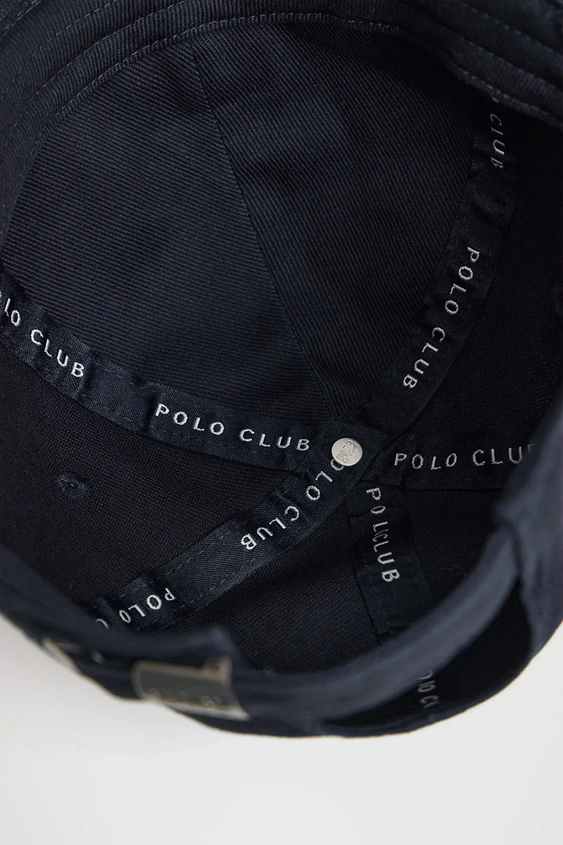 Navy-blue six-panel cap with Polo Club logo - Image 3