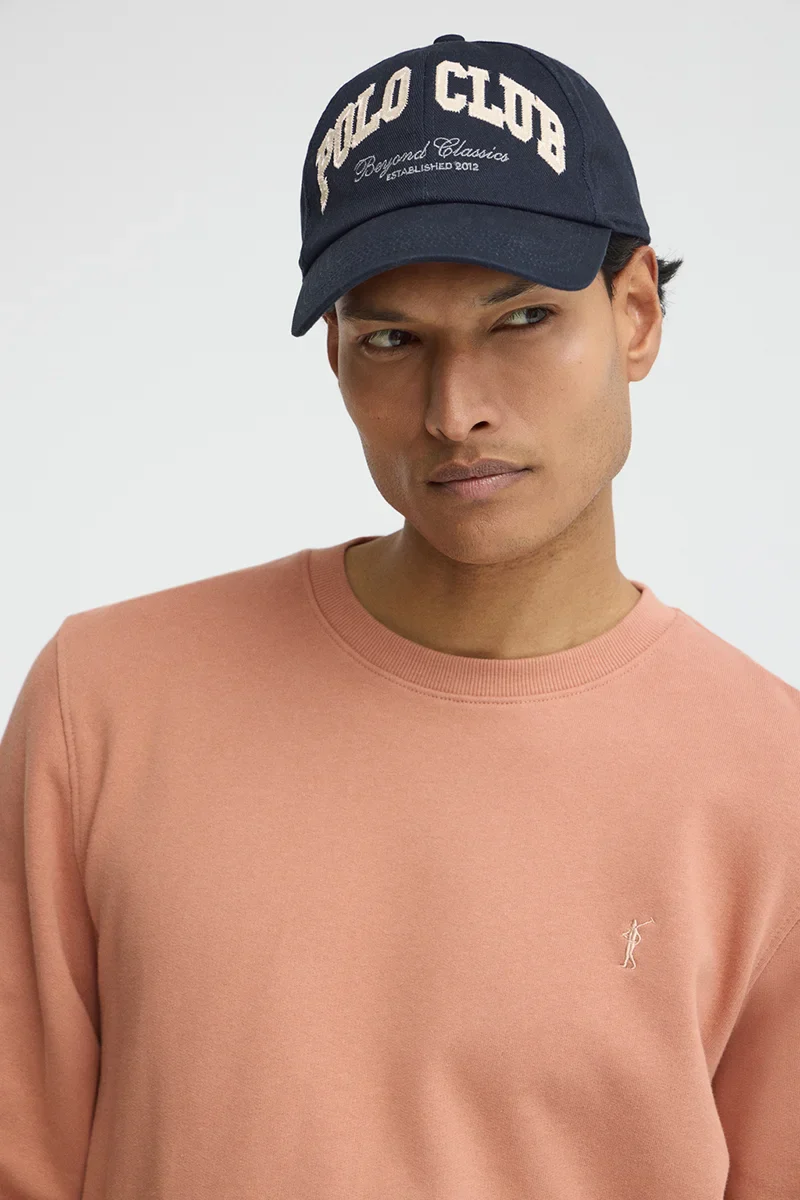 Navy-blue six-panel cap with Polo Club logo - Image 4