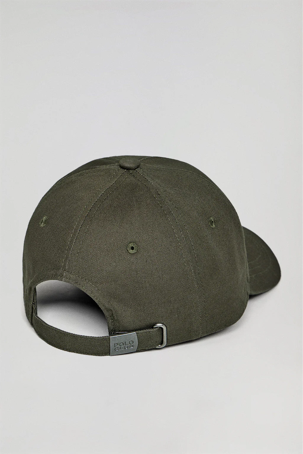 Khaki cap with rubber logo and Polo Club print - Image 3