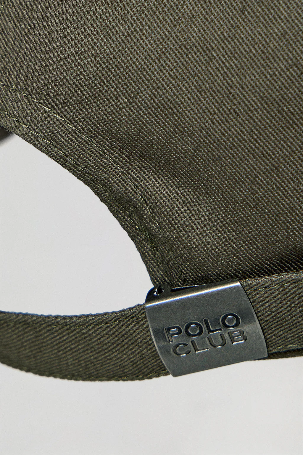 Khaki cap with rubber logo and Polo Club print - Image 4