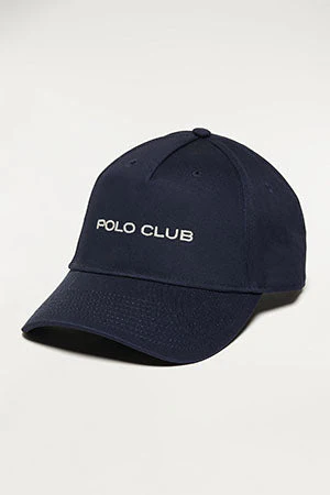 Navy-blue baseball cap with embroidered logo - Image 3
