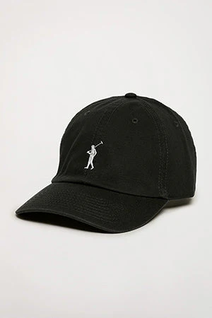 Black cap with Rigby Go embroidered logo - Image 4