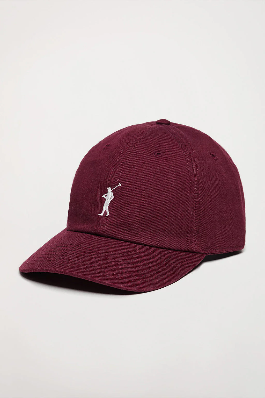 Burgundy cap with Rigby Go embroidered logo - Image 5
