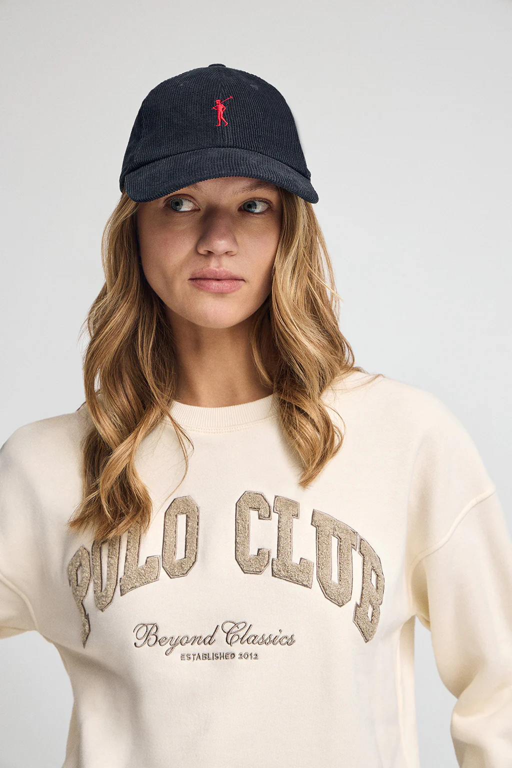 Navy-blue cap with Polo Club details - Image 2