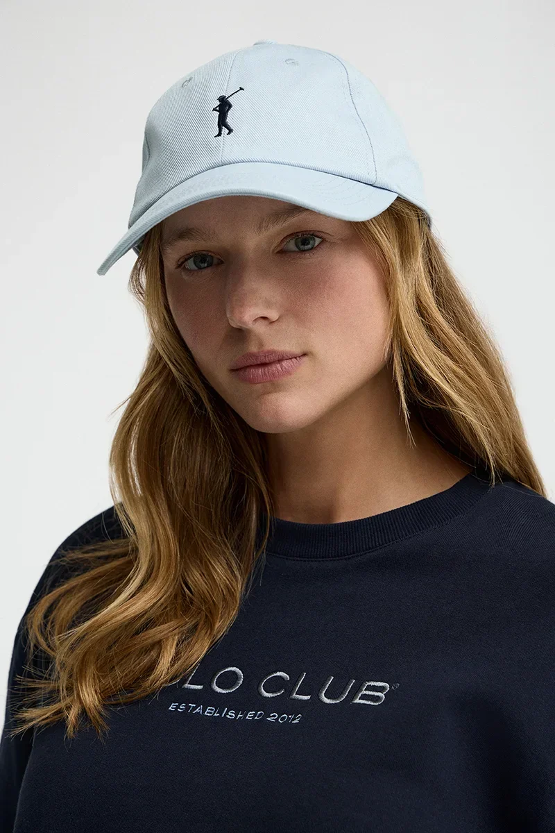 Light-blue six-panel cap with Rigby Go logo - Image 4