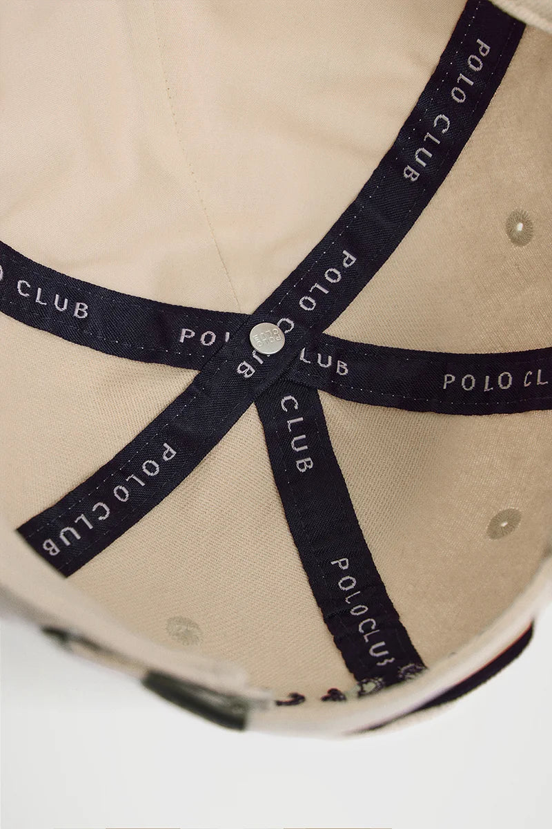 Beige six-panel cap with Rigby Go logo - Image 4