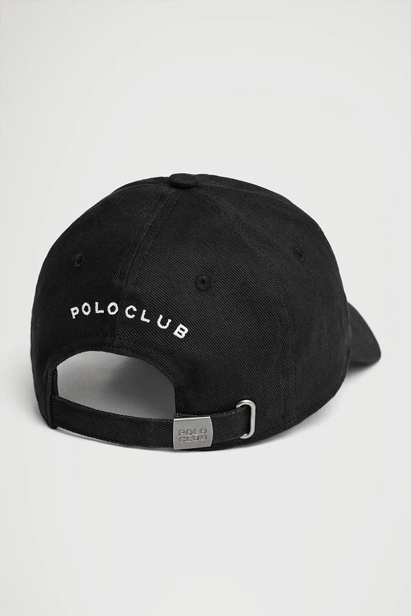 Black six-panel cap with Rigby Go logo - Image 2