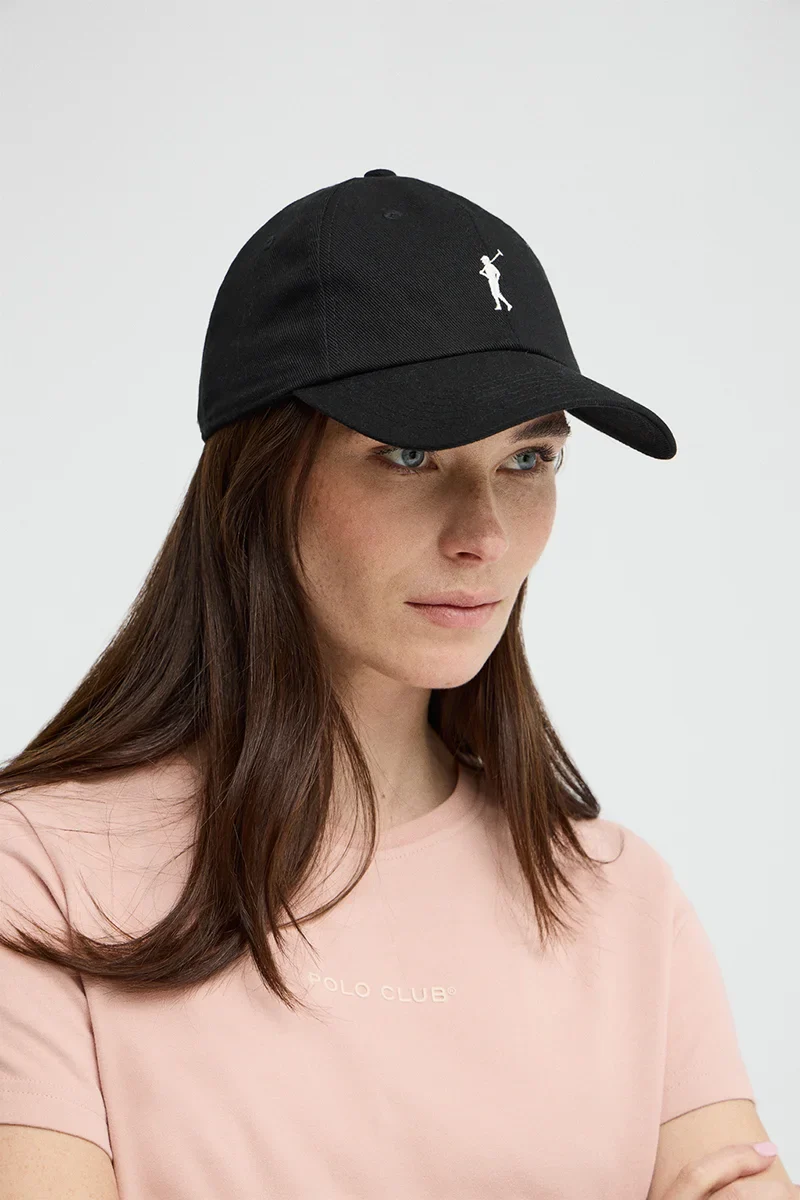 Black six-panel cap with Rigby Go logo - Image 3