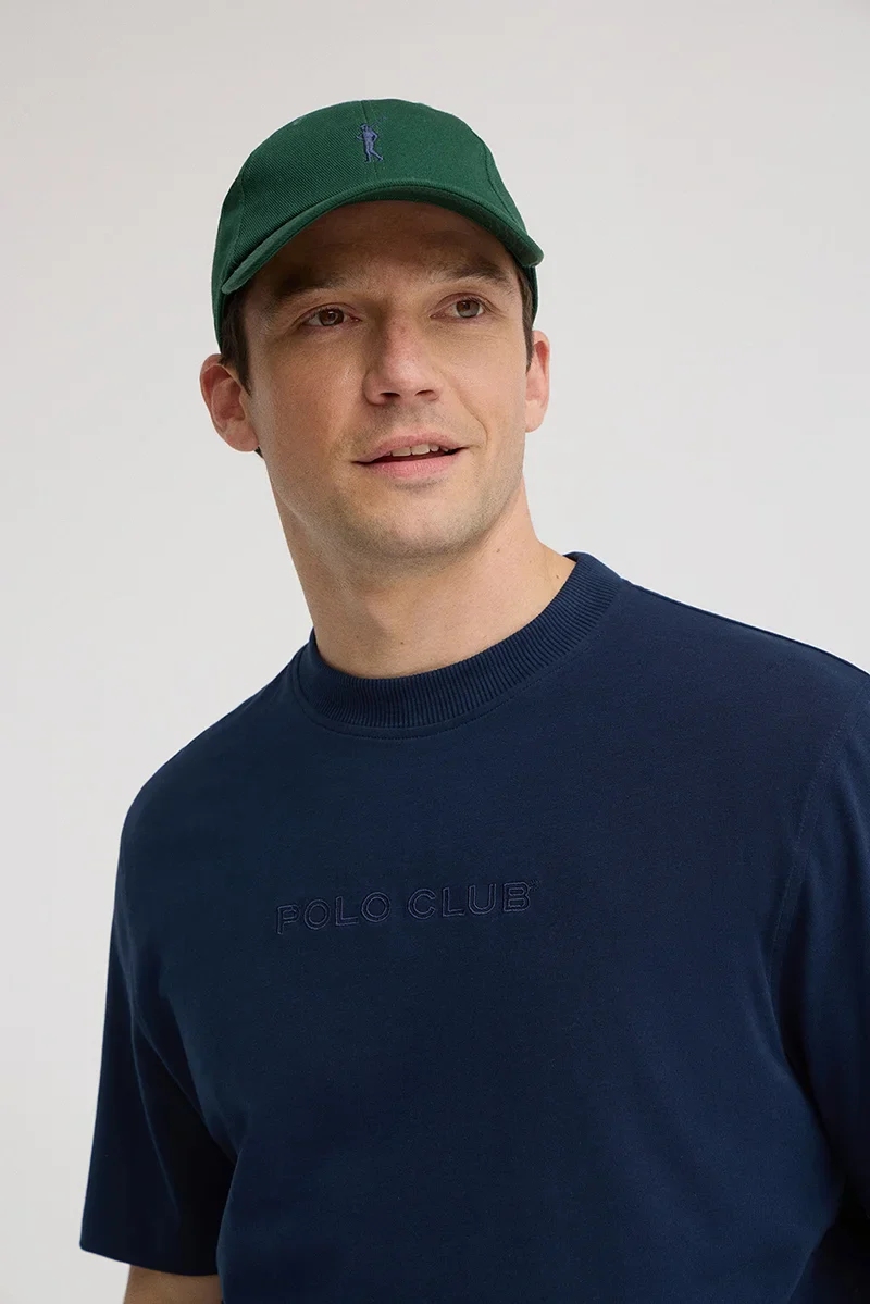 Bottle-green six-panel cap with Rigby Go logo - Image 3