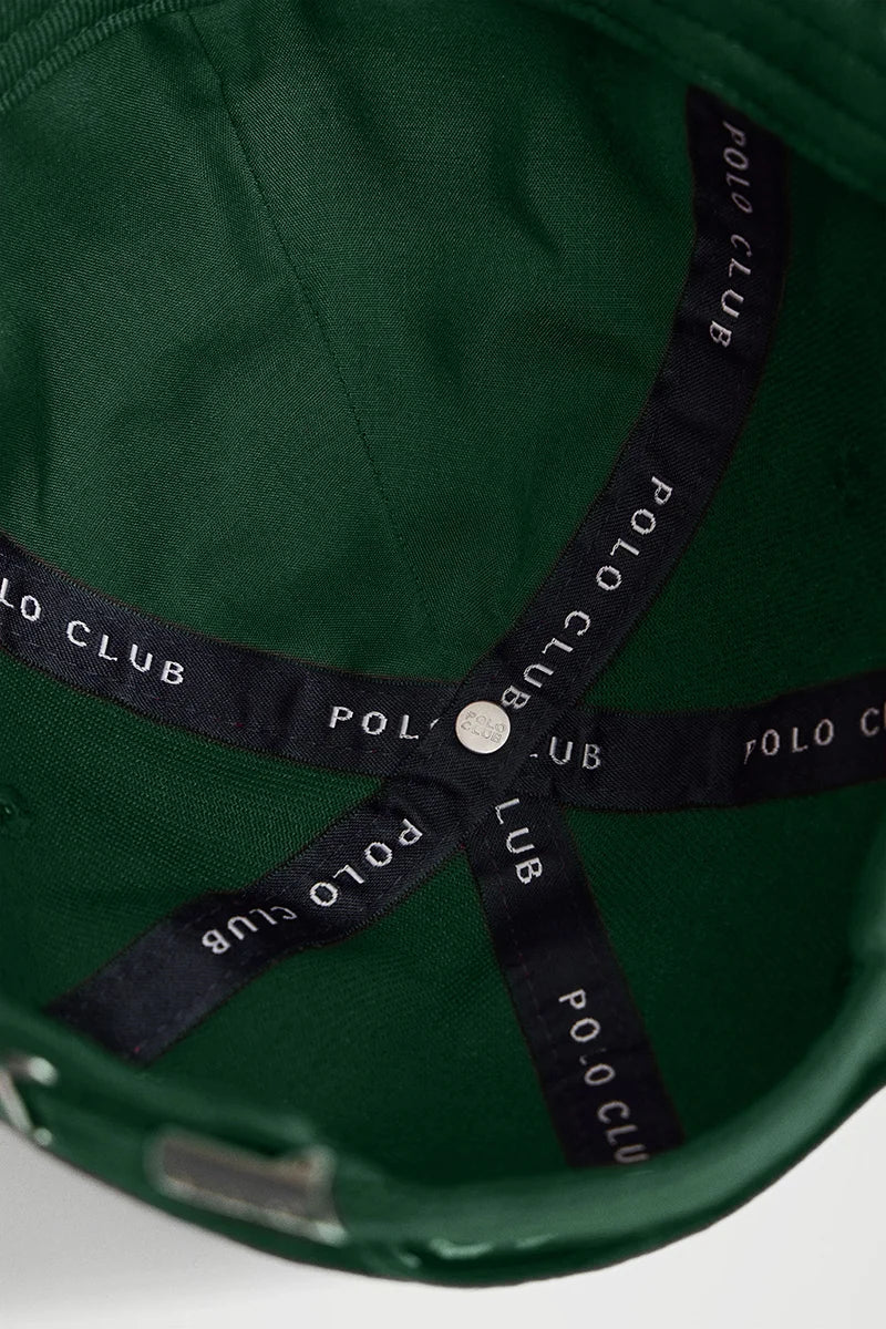 Bottle-green six-panel cap with Rigby Go logo - Image 4